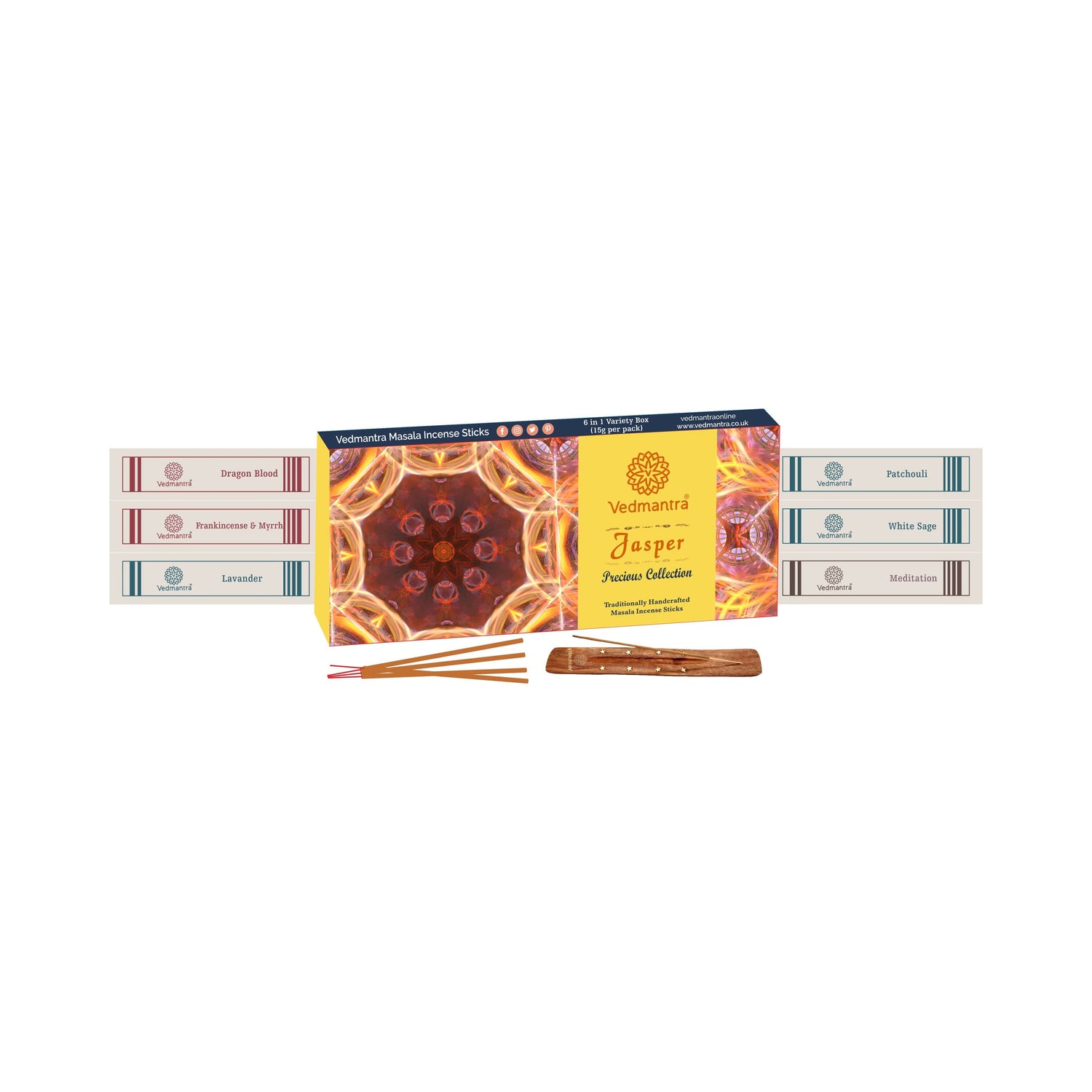 Vedmantra Precious Collection Incense Sticks - Jasper.
