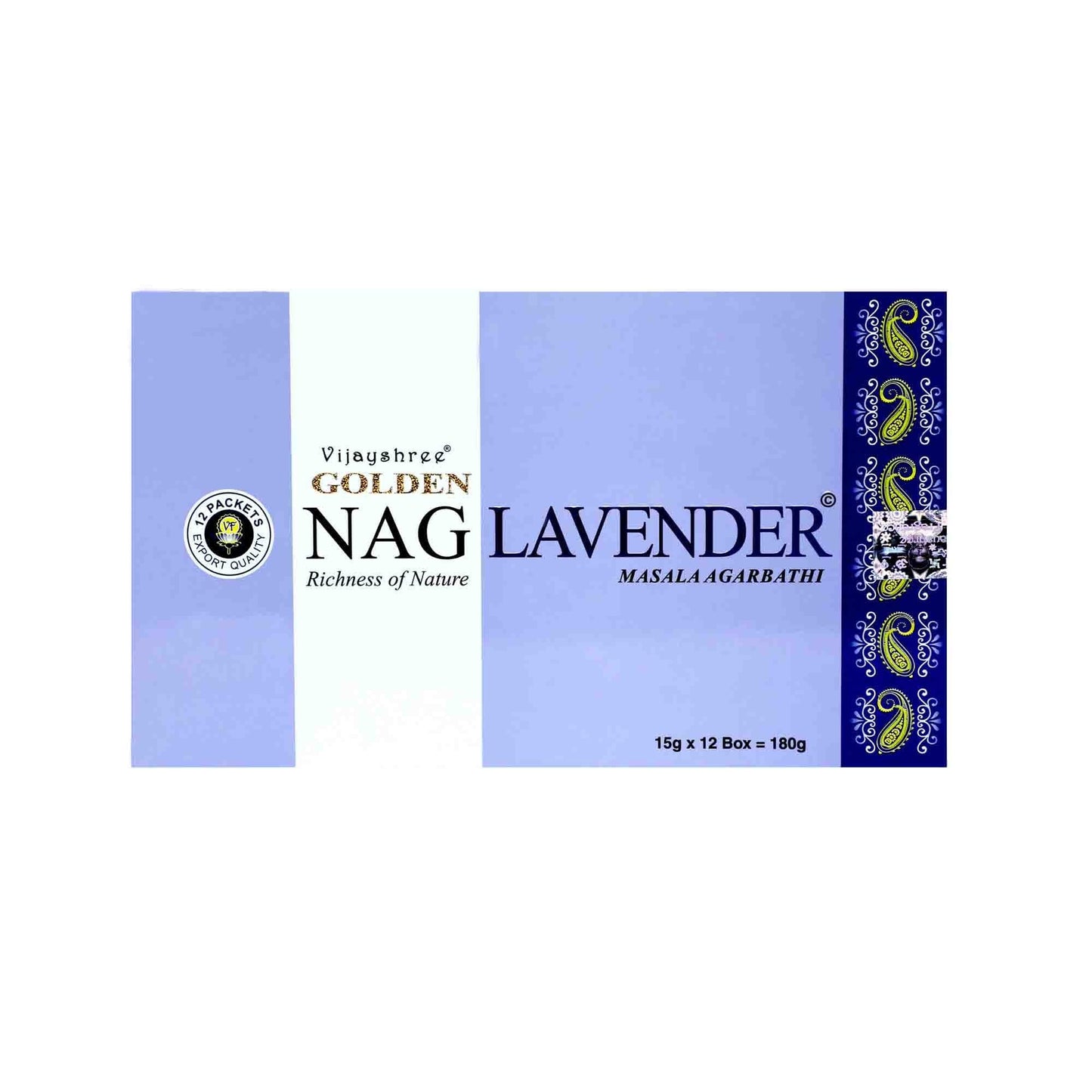 Vijayshree Nag Lavender Masala Incense Sticks.