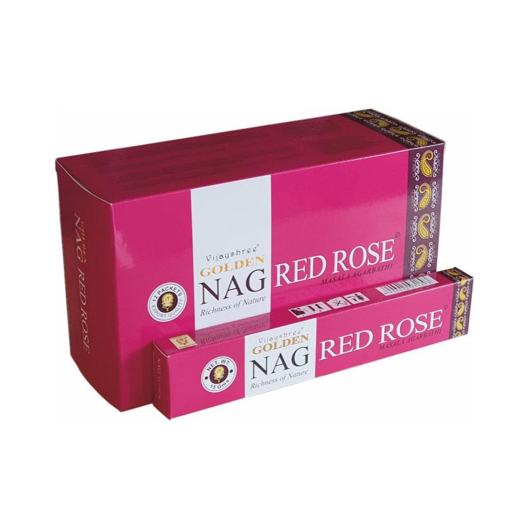 Vijayshree Nag Red Rose Masala Incense Sticks.