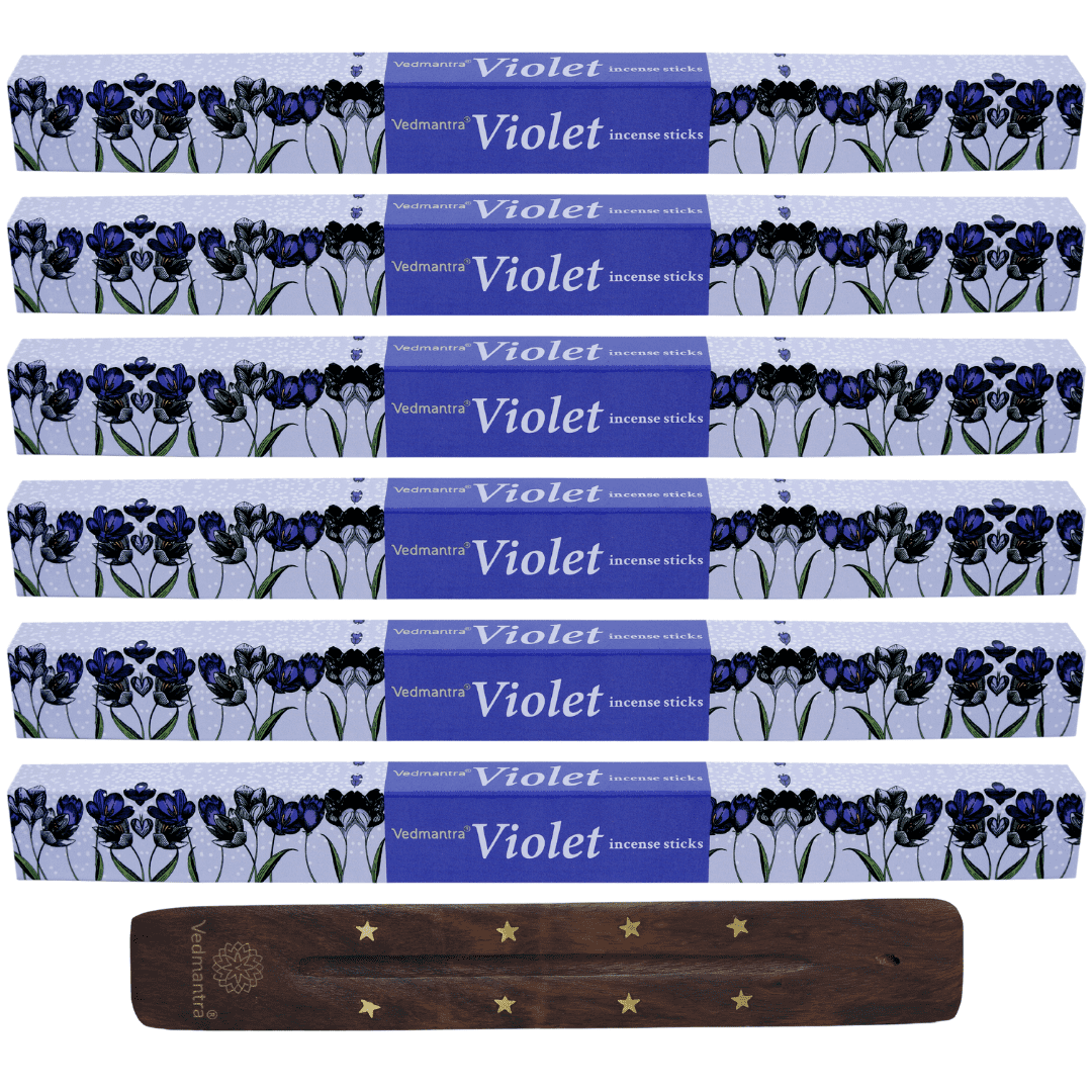 Vedmantra 6 Pack Premium Incense Stick - Violet.