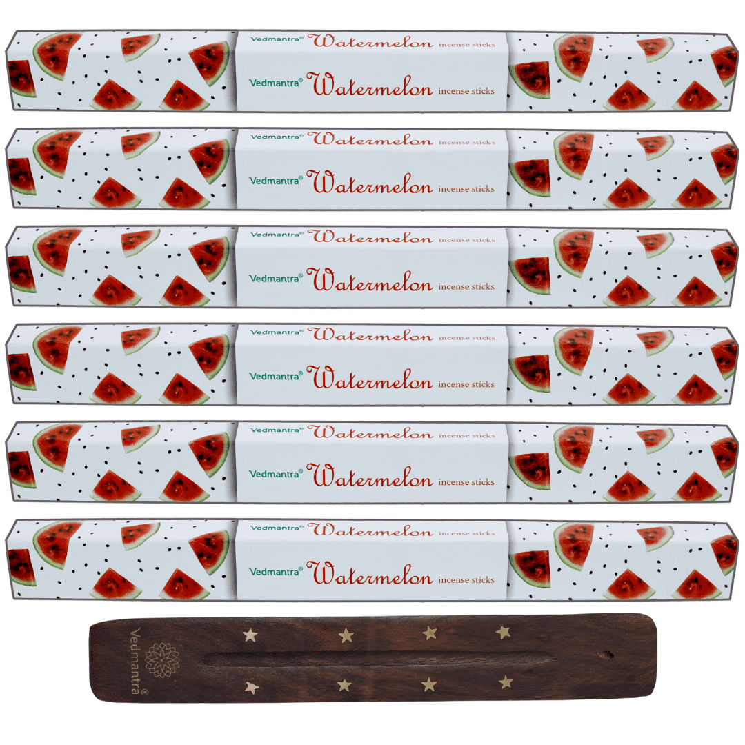 Vedmantra 6 Pack Premium Incense Stick - Watermelon.