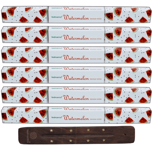 Vedmantra 6 Pack Premium Incense Stick - Watermelon.