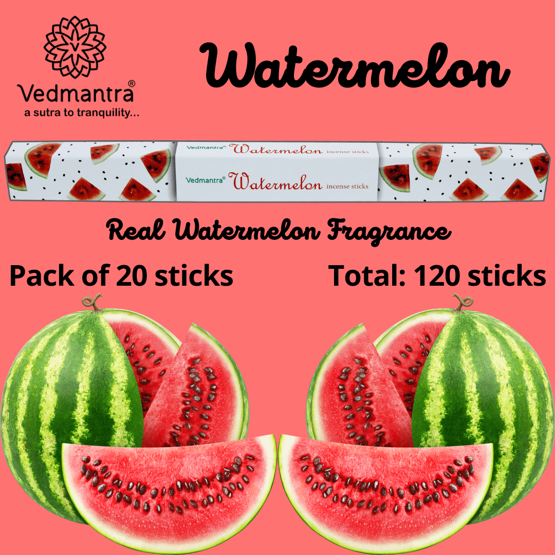 Vedmantra 6 Pack Premium Incense Stick - Watermelon.