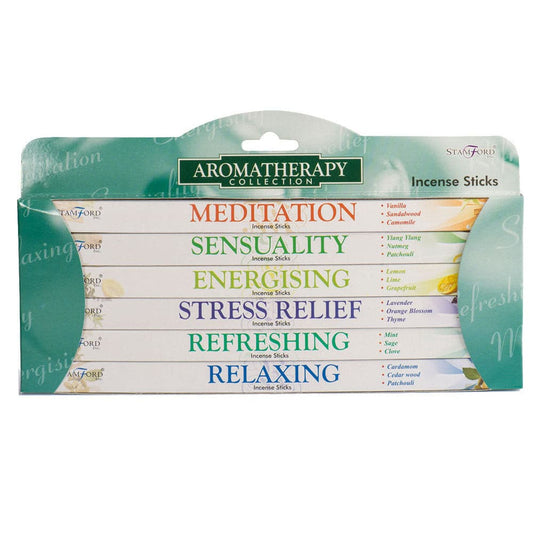 Stamford Aromatherapy Gift Set Incense Sticks - 8 Sticks Each.